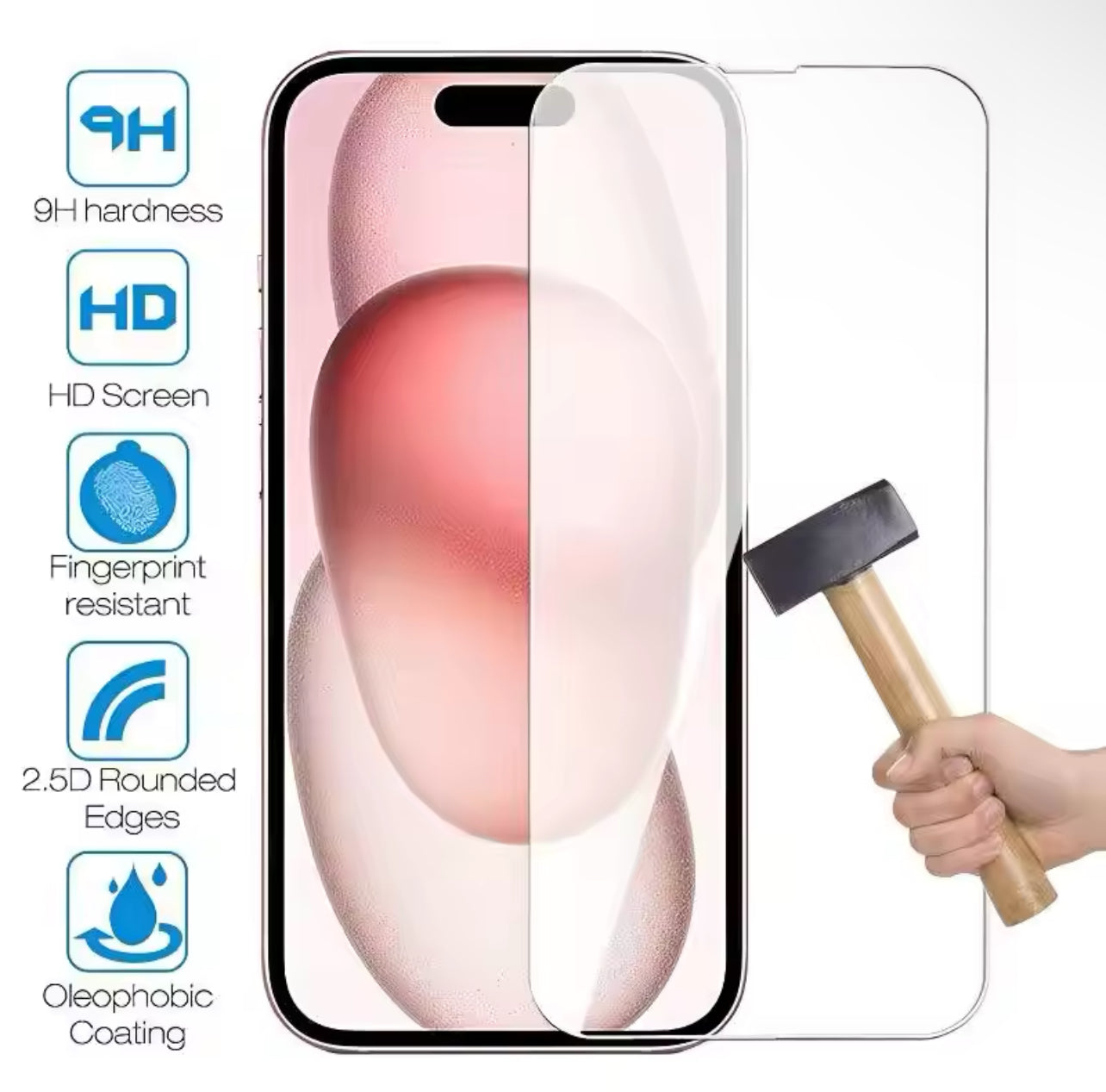 PJun Branded Premium 9H Clear Full Coverage ShatterProof Glass Screen Protector- 1pc iPhone 16 Series 2024 PJun Branded Premium 9H Clear Full Coverage ShatterProof Glass Screen Protector- 1pc iPhone 16 Series 2024